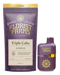Florist Farms - Triple Cake 1G Live Resin Mini Tank AIO Vape