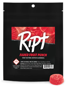 RIPT - Ript - Gummies - Faded Fruit Punch - 100mg