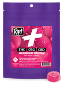 Ript - Gummies - Strawberry Fieldtrip: THC:CBG:CBD - 100mg