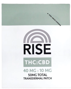 RISE - Rise- Transdermal Patch-40MG THC/10MG CBD: 50MG