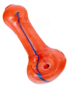 3 "Striped & Frit Spoon Hand Pipe
