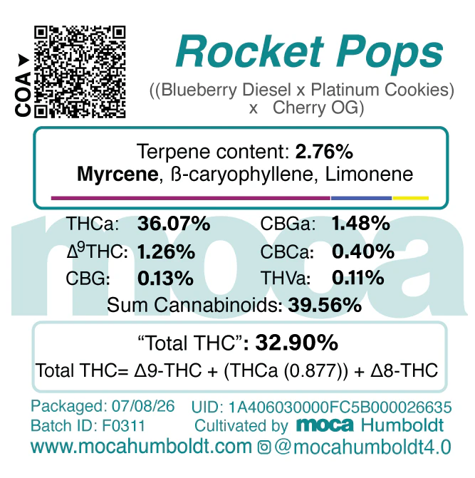 MOCA Flowers - MOCA Flowers - 1G Smalls - Rocket Pops Main Image