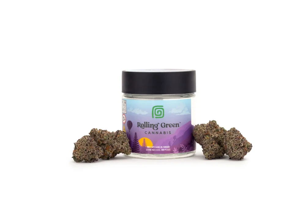 Rolling Green - Green Chimera 3.5g Flower Jar Main Image