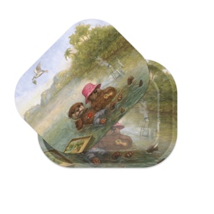 ZZZ'S ROLLING PAPERS - Rolling Tray with Magnetic Cover - Joint Hands by Joaquin Carreno