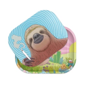 ZZZ'S ROLLING PAPERS - Rolling Tray with Magnetic Cover - Samuel The Sloth by Tim Molloy