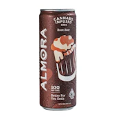 ALMORA - 12oz 100mg THC Live Resin Prebiotic Soda - Root Beer