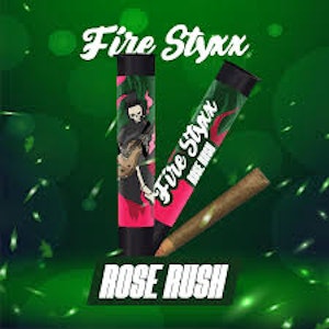 GLORIOUS CANNABIS - Fire Styxx 1g Infused Pre-Roll Rose Rush