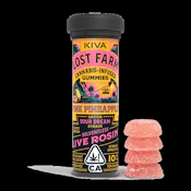 Lost Farm Gummies Pink Pineapple Sour Dream Rosin 100mg Gummies