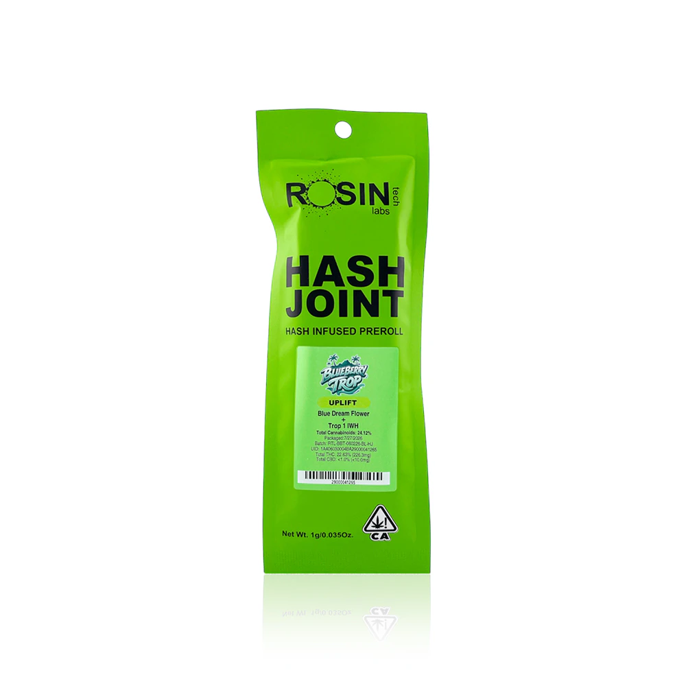 Rosin Tech Labs - ROSIN TECH LABS - Infused Preroll - Blueberry Trop - Hash - 1G Main Image