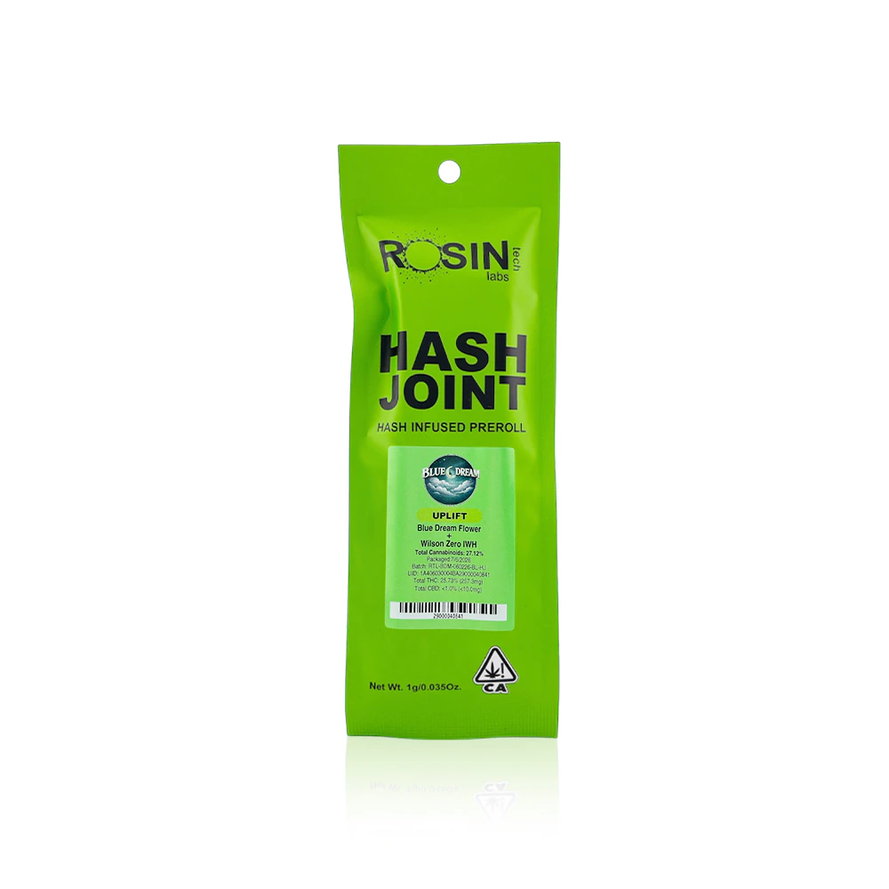 Rosin Tech Labs - ROSIN TECH LABS - Infused Preroll - Blue Dream - Hash Joint - 1G Main Image