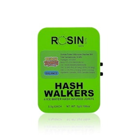 ROSINTECH - Infused Preroll - Peach Zookies - Hash Walkers - 6 Pack - 3G