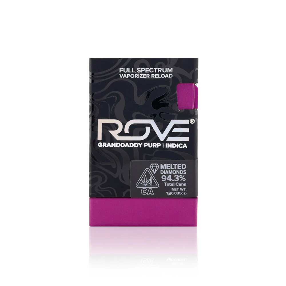 ROVE - ROVE - Vape Pen - Granddaddy Purp - Vape Reload - Live Resin Diamonds - 1G Main Image