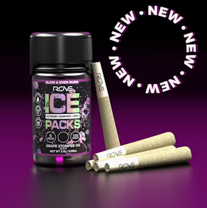 ROVE - ROVE 2.5G Grape Stomper OG Rosin Infused Preroll 5pk