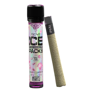 Rove | Grape Stomper | Ice Pack Rosin, Diamond, Hash Infused Blunt | 2g