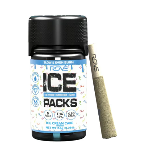 ROVE - Ice Cream Cake Iced Pack Diamond Infused 5pk Pre-Rolls - 2.5g Main Image