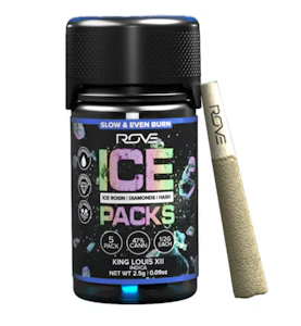 ROVE - King Louis XIII Iced Pack Diamond Infused 5pk Pre-Rolls - 2.5g