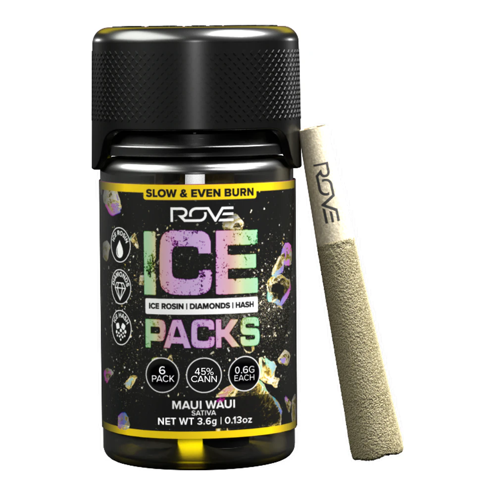 ROVE - Rove | Maui Waui | Ice Packs Rosin + Diamond + Hash Infused Pre-Rolls 6pk | 3.6g Main Image