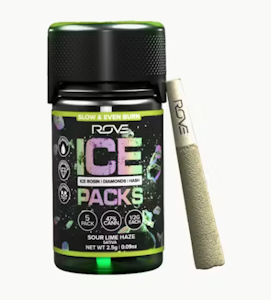 ROVE - Rove | Sour Lime Haze | Ice Packs Rosin + Diamond + Hash Infused Pre-Roll | 2.5g