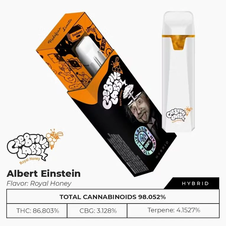 Cre8tive Labs - Cre8tive Labs - Disposable Vape - Live Resin - Hybrid - Royal Honey - (1g) Main Image