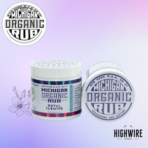 PINCANNA - Michigan Organic Rub Royal Jasmine CBD Topical 3oz Jar