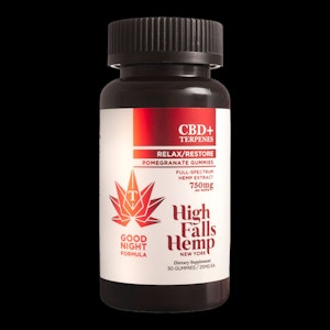 HIGH FALLS CANNA - HIGH FALLS HEMP | Pomegranate | Relax : Restore 750MG