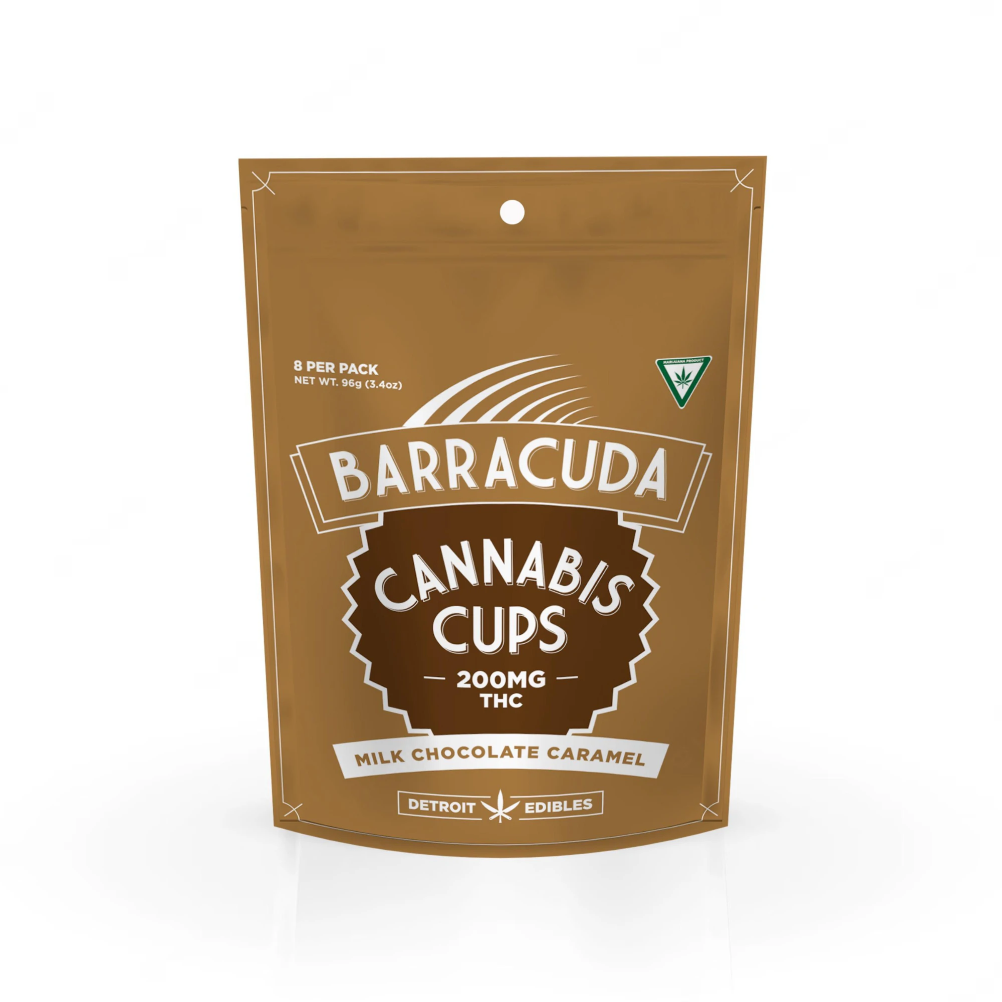 Cannalicious Labs - Cannalicious Labs - Barracuda Cups Milk Chocolate Caramel 200mg Main Image