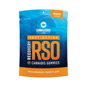 CANNALICIOUS LABS - Cannalicious - RSO Recovery Gummies - Mango - Sativa - High Dose