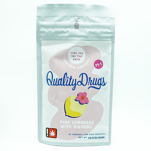 QUALITY DRUGS - Quality Drugs Pink Lemonade Hibiscus 25:1 CBD:THC 20pk Gumdrops