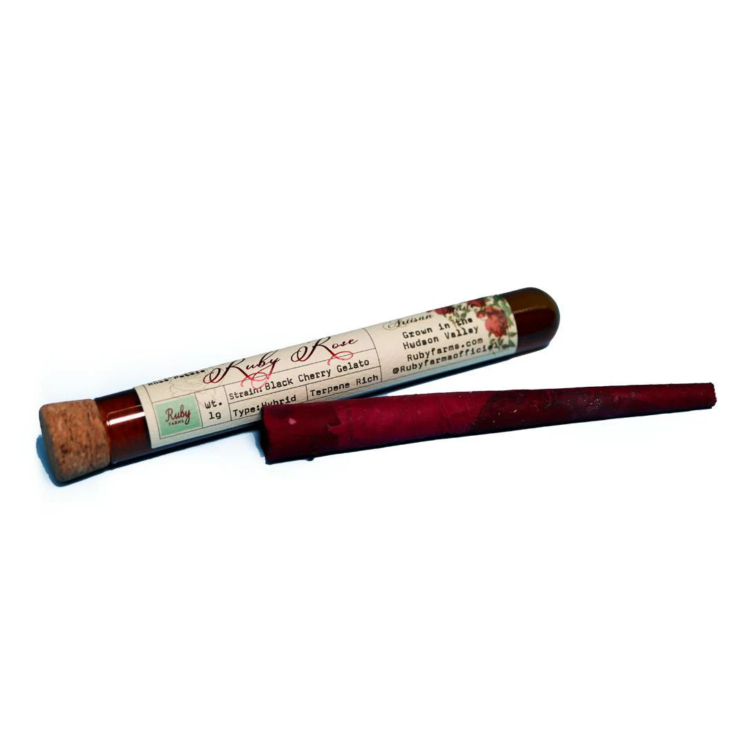 Ruby Doobie - Ruby Rose - Hash Infused - Black Haze - 1.5g Blunt Main Image