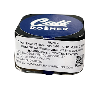 CALI KOSHER - Runtz - Diamond Sauce - 1g