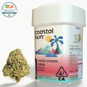 Coastal Sun - Coastal Sun - Hybrid - Runtz Cream Cake - (3.5g)