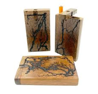 LUV BUDS - LuvBuds - 4" Rustic Wood Dugout w/Ceramic 1 Hitter