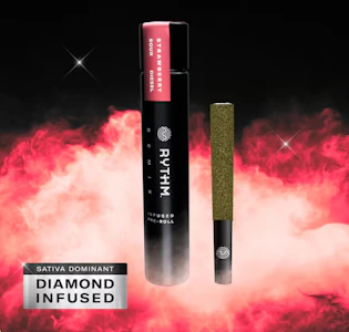 RYTHM - Strawberry Sour Diesel | Preroll Infused | 1g x 1pk | Rythm