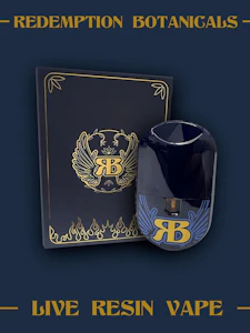 REDEMPTION BOTANICALS - Redemption Botanicals | Live Resin Disposable | Sherb Cream Pie | .5g