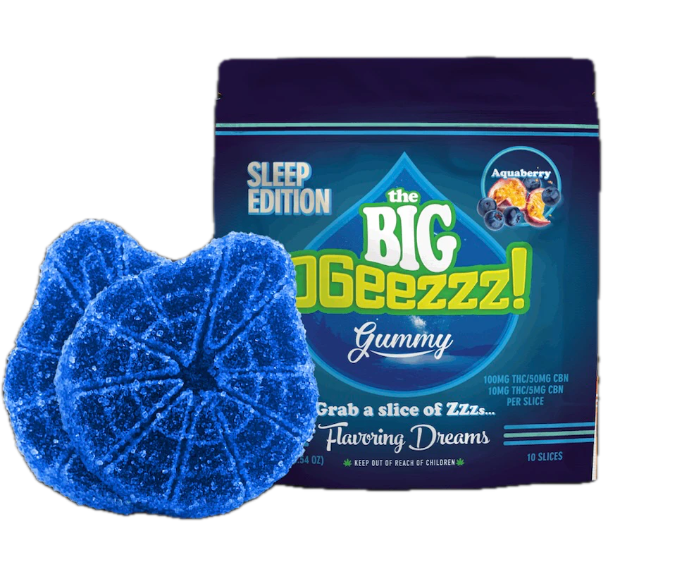 Ogeez! - Aquaberry BIG Sleep Gummies 2:1 THC:CBD 1pk 100mg Main Image