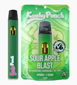1G Kushy Punch Vape All-In-One- Sour Apple Blast