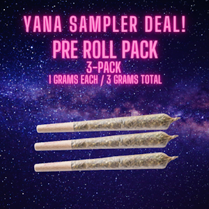 YANA - Preroll pack (3ct) | YANA Sampler pack 3g Total 