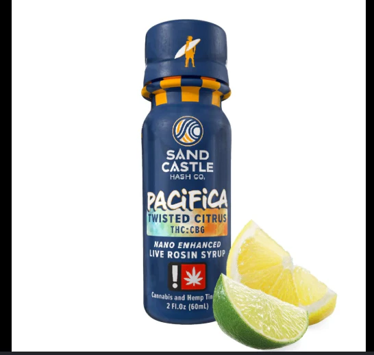 Sand Castle - Twisted Citrus 2:1 THC/CBN 250mg, Nano Enhance Live Rosin Syrup, Tincture, 2oz Main Image