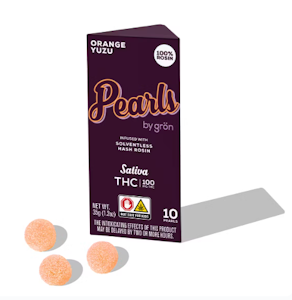 Gron - Orange Yuzu ROSIN Pearls 10 Pack - 100MG