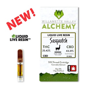 WILLAMETTE VALLEY ALCHEMY - Sasquatch, Liquid Live Resin, 1g
