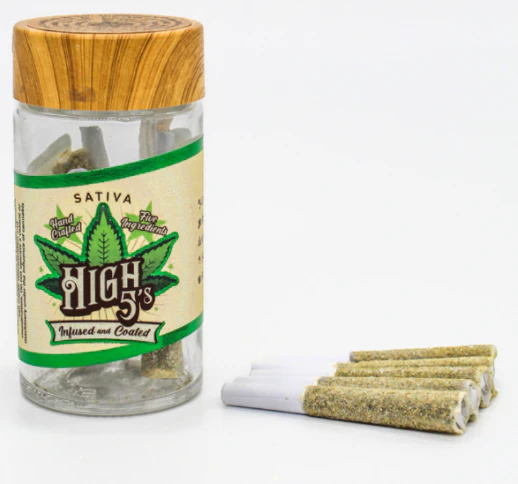 High Five - Juice Box x Super Green Crack 5 Pack Infused Pre Rolls - .8G (4G) Main Image