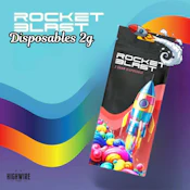 Rocket Blast Distillate Disposable Electric Lemon 2g