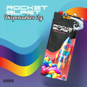 Rocket Blast Distillate Disposable Electric Lemon 2g
