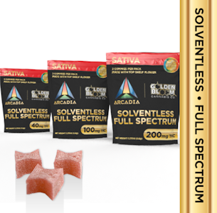 Arcadia Brands - 2pk 100mg Solventless Singles Gummies - Sativa