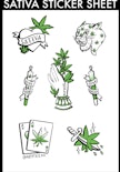 Artpixiexo - Sativa Sticker Sheet