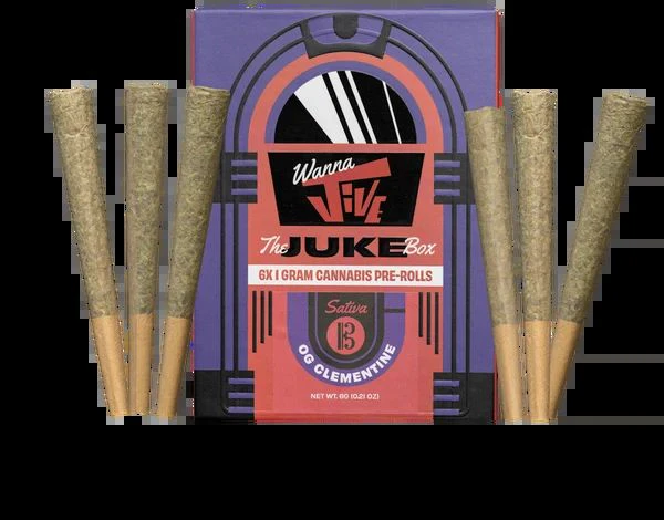 Wanna JIVE - Wanna Jive - OG Clementine - 6pk/1g Prerolls Main Image
