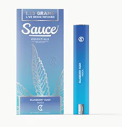 Sauce | Blueberry Kush | Essentials | Live Resin All-In-One Rechargeable Vape | 1.25g