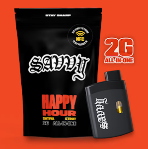 SAVVY - Strut - Happy Hour Summer Melon Disposable Vape - 2g