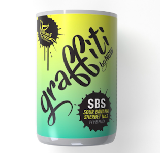 graffiti - Sour Banana Sherbet #2 Flower - 3.5g