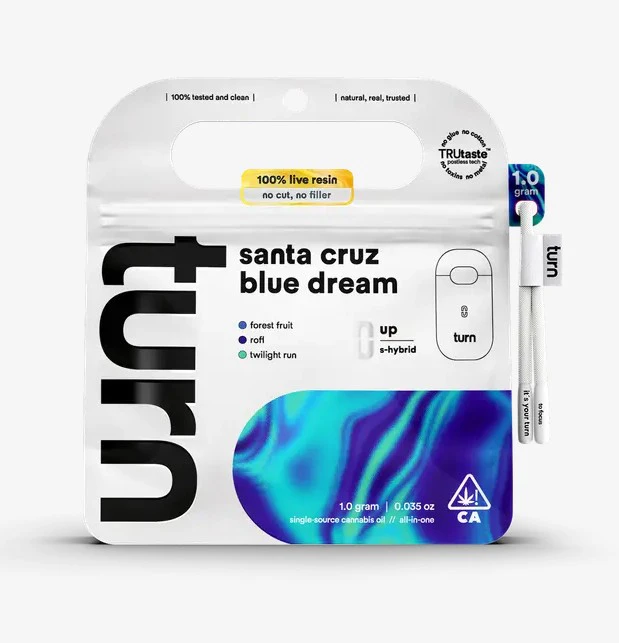 turn - [Turn Up] - LR Pod - (1g) - Santa Cruz Blue Dream Main Image